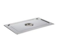 APS GN 1/1 lid without spoon recess, stainless steel, dimensions 325 mm x 530 mm/height 30 mm