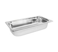 Vogue K929 Stainless Steel Gastronorm Pan, Silver, 1/3 GN, 2.5L Capacity, 6.5 cm Deep