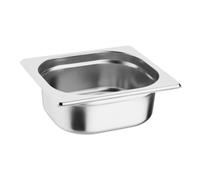 Vogue K985 Stainless Steel 1/6 Gastronorm Pan, Silver, 1L Capacity, 65 mm Height