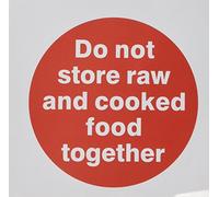 Vogue L836 InchDo Not Store Raw and Cooked Food Together Inch Sign