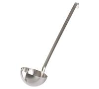 Vogue Stainless Steel Ladle 1 Litre/35 oz, Silver, Long Handle with Storage Hook, Professional & Home Use, M964