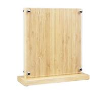 Vogue Magnetic Knife Block Bamboo - 290x270x120mm 11 1/2x 10 1/2x 4 3/4"