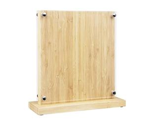 Vogue Magnetic Knife Block Bamboo - 290x270x120mm 11 1/2x 10 1/2x 4 3/4"