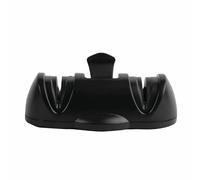 Vogue Manual 2 Stage Knife Sharpener with Suction Base in Black Diamond Steel