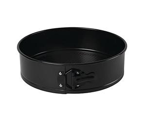 Vogue Non-Stick Spring Form Tin 7X26cm Carbon Steel Baking Pan Mould Tray | Removable base ensures effortless cake release for busy commercial kitchens, providing reliable everyday bakes.