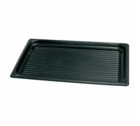 Vogue Non-Stick Tray in Aluminum with Inclined Edge - 530 x 325 x 30 mm