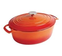 Vogue Orange Oval Casserole Dish 5Ltr