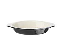 Vogue Black Cast Iron Oval Gratin Dish 650ml