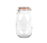 Vogue P495 Clip Top Preserve Jar 3000ml | Airtight closure keeps dry ingredients and bulk stocks fresh for longer, offering reliable storage for busy kitchens.