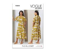 Vogue Paper Pattern V2024H5 Misses' Dress by Rachel Comey H5(6-8-10-12-14)