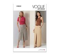 Vogue Paper Pattern V2032Y5 Misses' Skirt in Two Lengths Y5 (18-20-22-24-26)