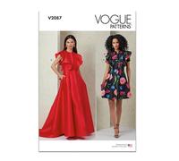 Vogue Paper Patterns V2087H5 Misses' Dress with Sleeve and Length Variations H5(6-8-10-12-14)
