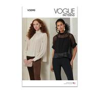 Vogue Paper Patterns V2090Y5 Misses' Top with Sleeve Variations Y5 (18-20-22-24-26)