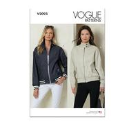 Vogue Paper Patterns V2093B5 Misses' Jackets B5(8-10-12-14-16)