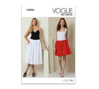 Vogue Paper Patterns V2095A Misses' Skirt in Two Lengths A (XS-S-M-L-XL)