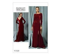 Vogue Patterns 1520 A5 Misses Dress Sewing Pattern, Multi-Colour, Sizes 6-14