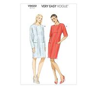 Vogue Patterns 9022, Misses Dress, Sizes (16-18) (20-22) (24-26), ZZ (LRG-XLG-XXL)