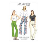 Vogue Patterns 9181, Misses Pants,Sizes 6-14, Multi-Colour, A5 (6-8-10-12-14)