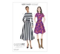 Vogue Patterns 9197 A5,Misses Dress,Sizes 6-14, Tissue, Multicoloured, 15 x 0.5 x 22 cm