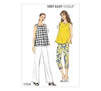 Vogue Patterns 9258 B5,Misses Tops and Pants,Sizes 8-16, Tissue, Multi-Colour, 15 x 0.5 x 22 cm