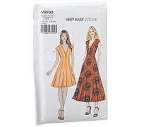 Vogue Patterns 9292 OS, Misses Jacket and Dickie, Sizes 6-22, TISSUE, Multicoloured, 15 x 0.5 x 22 cm