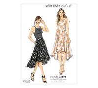Vogue Patterns Low Dresses 14-16-18-20-22"""" Red
