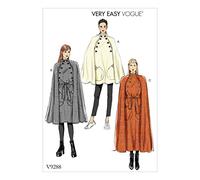 Vogue Patterns Misses Cape and Belt, Tissue, Multi-Colour, 15 x 0.5 x 22 cm