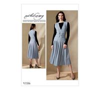Vogue Patterns Misses Dress with Invisible Zipper, Tissue, Orange, 20 x 0.5 x 25 cm