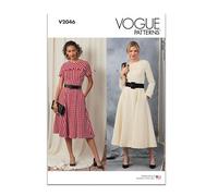 Vogue Patterns Paper Pattern V2046R5 Misses' Dress with Sleeve and Length Variations R5(14-16-18-20-22)