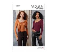 Vogue Patterns Paper Pattern V2049B5 Misses' Bodysuits B5(8-10-12-14-16)