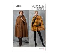 Vogue Patterns Paper Pattern V2054A Misses' Capes and Belt A (XS-S-M-L-XL-XXL)