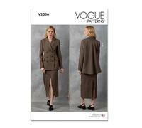 Vogue Patterns Paper Pattern V2056Y5 Misses' Jacket and Skirt Y5 (18-20-22-24-26)