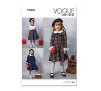 Vogue Patterns Paper Pattern V2058A Children's Dresses A (3-4-5-6-7-8)
