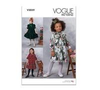 Vogue Patterns Paper Pattern V2059A Children's Dresses A (3-4-5-6-7-8)