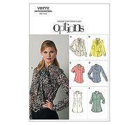 Vogue Patterns Sewing Pattern, Jersey,Linen,Silk,Chiffon, Multi-Coloured, E5 (14-16-18-20-22)