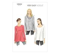 Vogue Patterns Sewing Pattern, Paper, Multicoloured, Y (XSM-SML-MED)