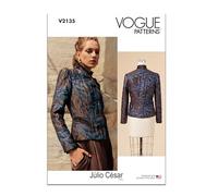 Vogue Patterns Sewing Pattern V2135H5 Misses' Jacket by Julio Cesar NYC H5(6-8-10-12-14)