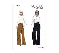 Vogue Patterns Sewing Pattern V2138U5 Misses' Wrap Trousers U5 (16-18-20-22-24)