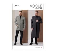 Vogue Patterns Sewing Pattern V2141AA Men's Lined Jacket in Two Lengths AA (34-36-38-40-42)