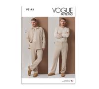 Vogue Patterns Sewing Pattern V2142AA Men's Shirt and Trousers AA (34-36-38-40-42)