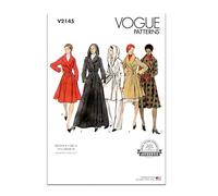 Vogue Patterns Sewing Pattern V2145Y5 Misses' Vintage Lined Wrap Coat and Belt Y5 (18-20-22-24-26)