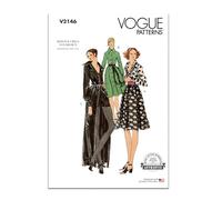 Vogue Patterns Sewing Pattern V2146Y5 Misses' Vintage Dress in Two Lengths and Shorts Y5 (18-20-22-24-26)