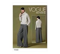 Vogue Patterns-V1642Y-Misses Suits & Coordinates; Misses Tops; Misses Pants, Jumpsuits & Shorts, White