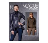 Vogue Patterns V1714F5 Misses Jacket, White, F5 (16-18-20-22-24)