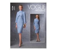 Vogue Patterns V1736A5 Misses Dress, White