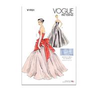 Vogue Patterns V1931B5 Misses' Vintage Dress and Overbodice with Pannier B5 (8-10-12-14-16)