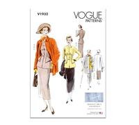 Vogue Patterns V1932B5 Misses' Vintage Suit and Coat B5 (8-10-12-14-16)