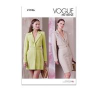 Vogue Patterns V1936F5 Misses' Blazer Dress F5(16-18-20-22-24)