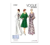 Vogue Patterns V1947B5 Misses’ Evening Dress Vintage 1970's B5(8-10-12-14-16)