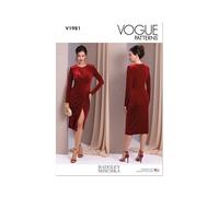 VOGUE PATTERNS V1981A5 Misses' Knit Dress by Badgley Mischka A5 (6-8-10-12-14)